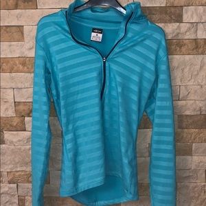 Blue half zip up